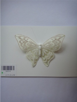 six style white silk butterflies