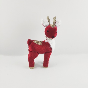 Red White Color Standing Reindeer