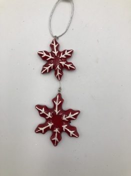 Snowflake hanger 15x7x1cm