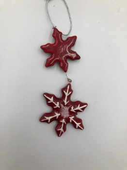 Snowflake hanger 15x7x1cm