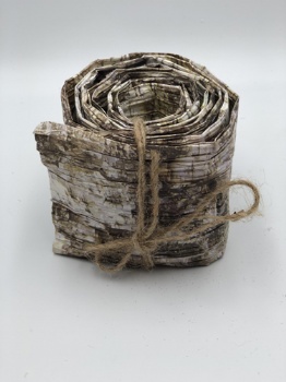 paper ribbon with jute bowknot / copy bark (size:8x150cm)​