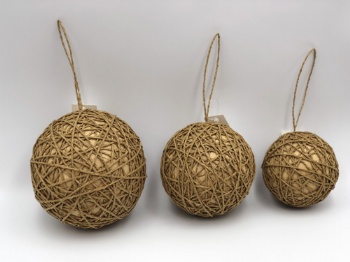 paper rope ball hanger (ball size: 8cm, 10cm, 12cm)