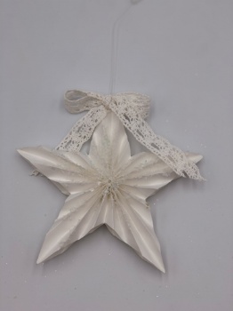 paper star with bowknot (size: 16cm)