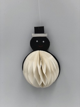 paper snowman hanger (size: 15cm & 25cm)