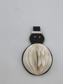 paper snowman hanger (size: 15cm & 25cm)