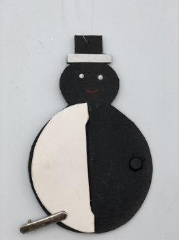 paper snowman hanger (size: 15cm & 25cm)