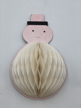 paper snowman hanger (size: 15cm & 25cm)