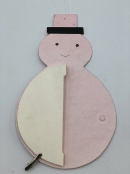 paper snowman hanger (size: 15cm & 25cm)