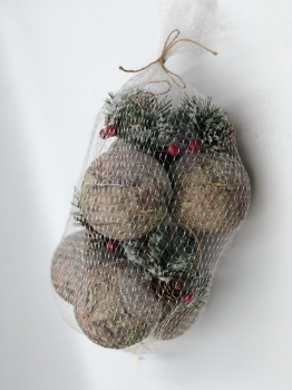 paper ball in net bag (ball size :8cm)