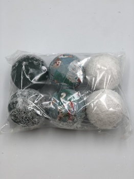 6pcs paper ball hanger in polybag (ball size: 6cm)