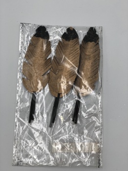 paper feather 6pcs in polybag (size:17x12cm & 14 x 9.5cm)
