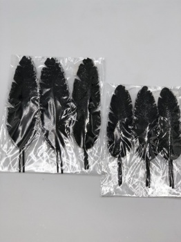 paper feather 6pcs in polybag (size:18x15cm & 16 x 12cm)