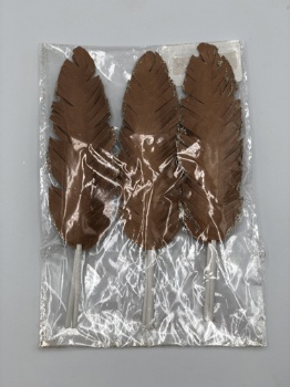 paper feather 6pcs in polybag (size:18x15cm & 16 x 12cm)