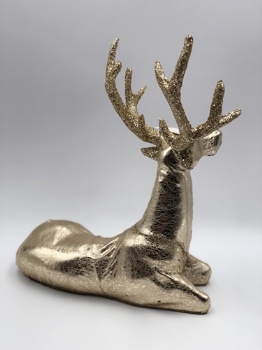 gold PU reindeer sitting