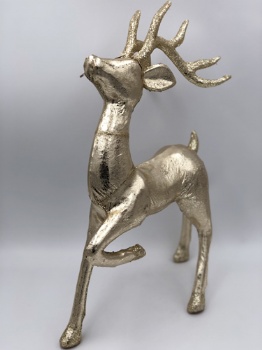 gold PU reindeer prance