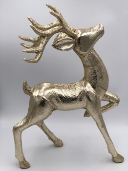 gold PU reindeer prance