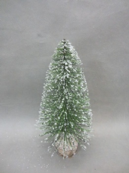 green with snow tree 34cm & 26cm