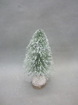 green with snow tree 34cm & 26cm