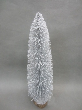 silver with snow tree 44cm & 36cm & 30cm