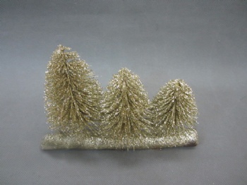 three gold /silver/champagne/white tree 20x16cm