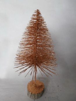 amber glitter tree 36cm & 30cm & 15cm