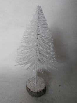 high silver glitter tree 36cm & 30cm & 15cm