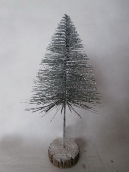 silver glitter +snow tree 36cm & 30cm & 15cm