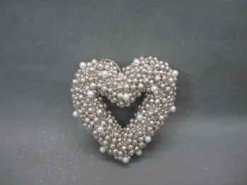 champagne heart wreath 33x33cm & 21x19cm