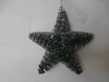 high silver + snow star 25cm & 20cm & 15cm