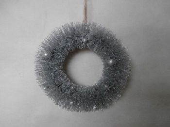 pine needle silver wreath 25cm & 20cm & 15cm