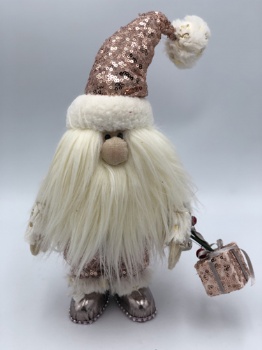 pink sequin santa