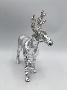 silver sequin reindeer (size:22x6x25.5cm)