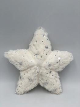 white,brown, star hanger (size: h=16cm)