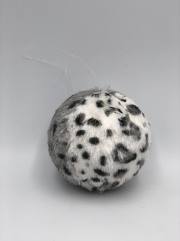 white, white+silver star, leopard print ball hanger (d=10cm)