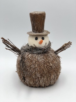 brown grass snowman (size: h=22cm)