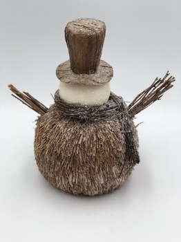 brown grass snowman (size: h=22cm)