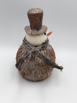 brown grass snowman (size: h=22cm)