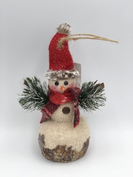 three colors snowman hanger (size: h=19cm)