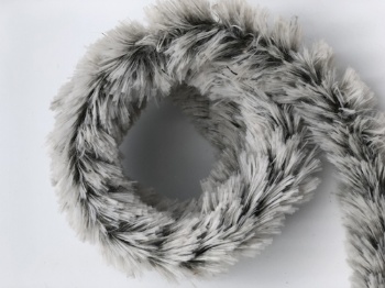 two color artificial fur deco.garland (l=180cm)