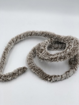 two color artificial fur deco.garland (l=180cm)