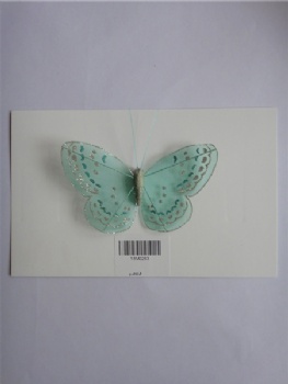 5 colors silk butterflies