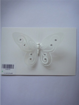 3 style white pvc fluorescence butterfly