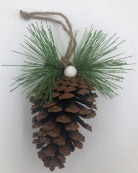 Christmas pinecone hanger