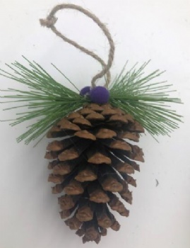 Christmas pinecone hanger