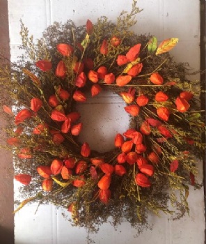 Fall lantern wreath