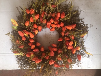 Fall lantern wreath