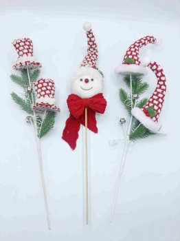 Christmas Pick-Hat,cane star, snowman