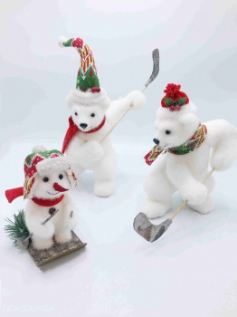 Christmas Snowman & Bear