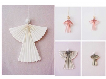 Paper Mushroom,Feather,Angel, Star Hanger