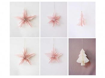 Paper Mushroom,Feather,Angel, Star Hanger